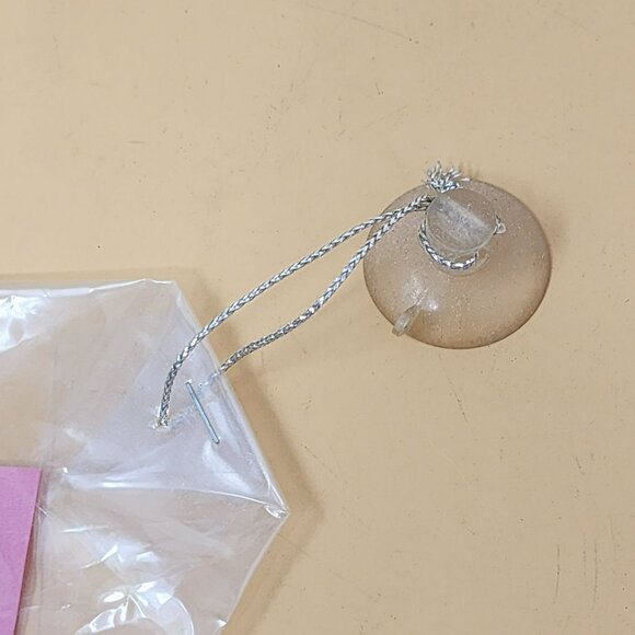 Japanese Kokeshi Doll Paper Wall Hanging Ornament With Suction Cup & Bell - Picture 3 of 7